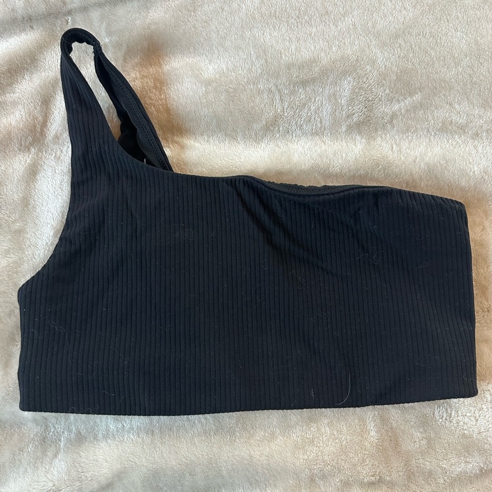 lululemon athletica Black One-Shoulder Sports Bra